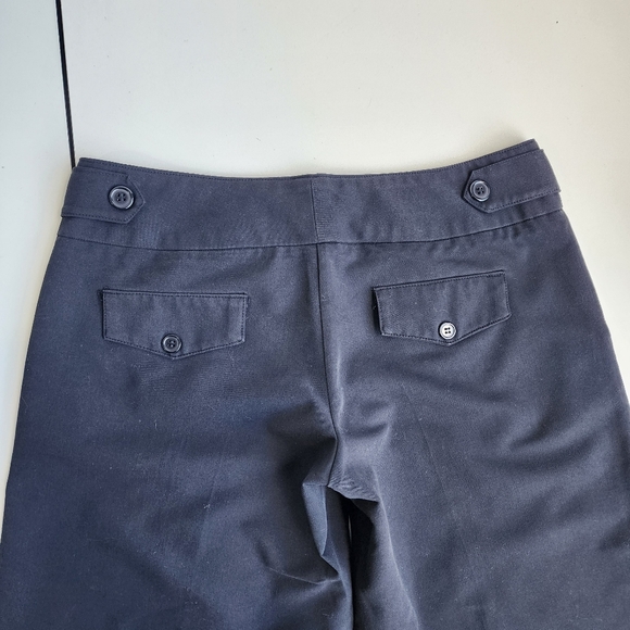 GUESS JEANS Women Black Wide Leg Cropped Capri Pants Button Closure Shorts 28 - Picture 10 of 11